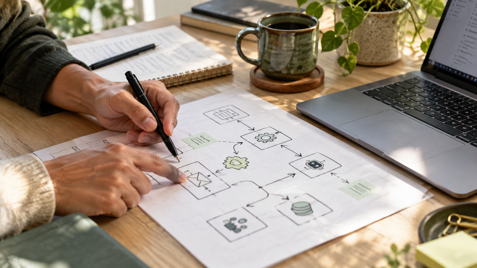 A hands-on automation workflow planning session